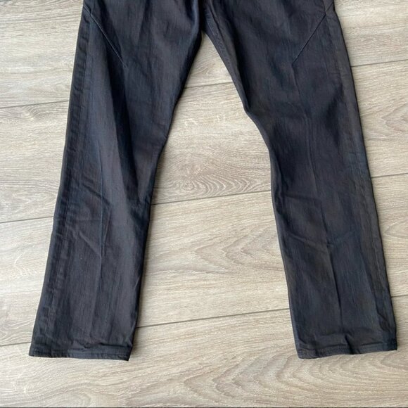 Rogue Genuine Leather Trim Straight Leg Button Fly Jeans - Picture 5 of 16